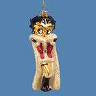   NEW COLLECTIBLE BETTY BOOP MERCURY GLASS CHRISTMAS ORNAMENT 5 1/2