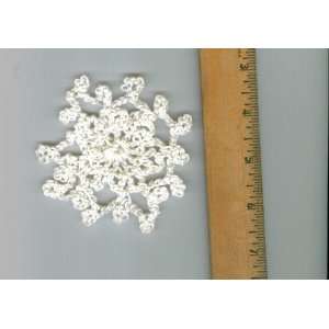  Crochet. White Snowflake. Approximately 3 Around 