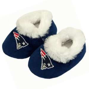   PATRIOTS OFFICIAL LOGO BABY BOOTIE SLIPPERS 6 9 MOS