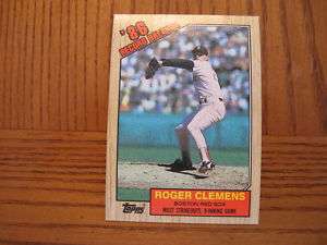 1987 Topps ROGER CLEMENS Record Breaker Card #1  