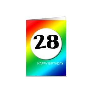  Rainbow birthday   28 Card Toys & Games