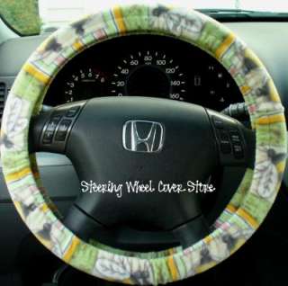Car Steering Wheel Cover Soft Country Bumble Bee Print  