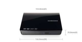 Samsung SE 208AB/TSBS 8x DVD RW Slim Portable USB External Writer 