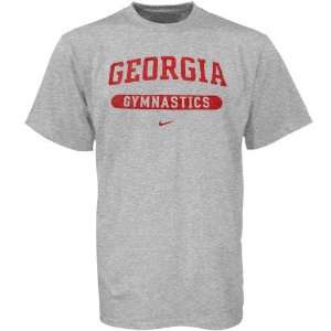 Nike Georgia Bulldogs Ash Gymnastics T shirt  Sports 