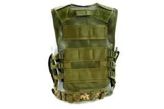 Diamond Tactical Airsoft Military Cross Draw Vest Camo  