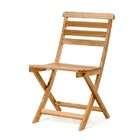 All Things Cedar Chinese Oak Wood Outdoor Patio Bistro Folding Chair