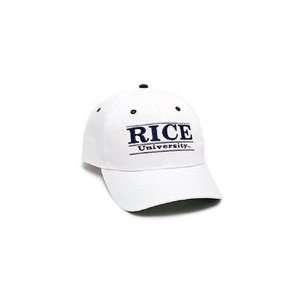  Rice Owls White College Bar Cap By The Game Sports 
