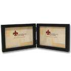 Lawrence Frames 755564D Black Wood 6X4 Double Picture Frame