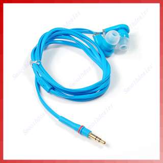   Earbud Earphone Headset For iphone  MP4 Player PSP CD Blue  