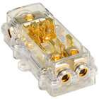 P3 Car Audio P3 Gold Fuse Block 1X4 Awg In 2X8 Awg Out