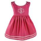   Garden Princess Pique Dress in Hot Pink with White Trim   Size 2T