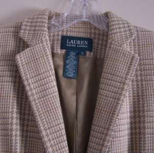 Ralph Lauren Tan Camel Blazer Jacket Coat Womens 10  