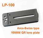 100MM LP100 Lens Plate Quick Release Arca Swiss Compact