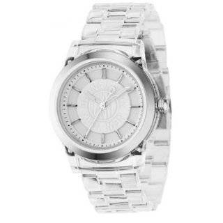  DKNY Womens NY8017 Clear Plastic Quartz Watch with White 