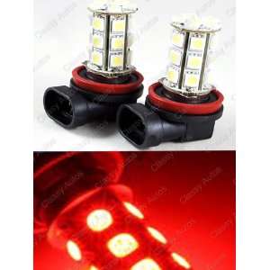  H11 LED Bulbs RED 24 SMD 5050 DRL Fog Light Headlight (A 