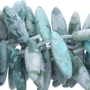 Turquoise Jasper (Dyed)  Marquise Side Drill   33mm Height, 10mm 