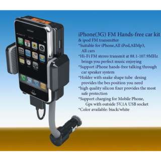 FM Transmitter with remote Car Charger for iPhone 4 3GS 4GS  