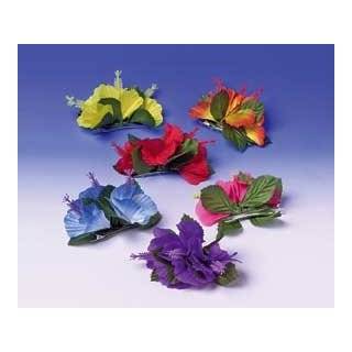 Hula Girl Flower Lei Hair clip (12 pack)