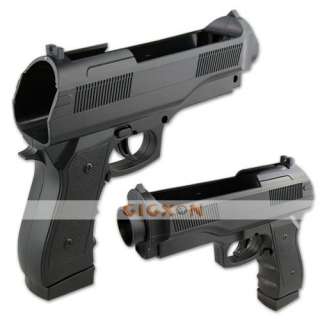 Black Gun Pistol Controller for Wii   Motion Plus Ready  