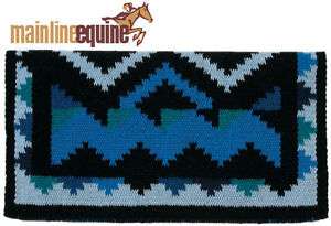 Mayatex Saddle Blanket Wool Tack Blue Teal Black Desert  