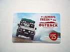 LAND ROVER DEFENDER, OUTBACK STEAK GIFT CARD, NO VALUE, COLLECTABLE 