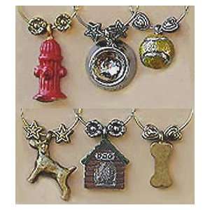 Its a Dogs Life Wine Glass Charms from That Wine Is Mine   1471P 