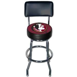 Florida State Bar Stool With Backrest   NCAA  Sports 