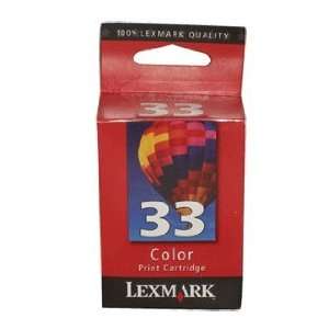  PRINTER SUPPLIES, LEX Inkjet Cartridge # 33 Color 18C0033 
