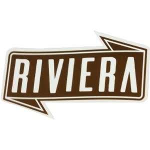  Riviera Sticker Banner 1.75   Brown