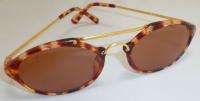 VTG TLC SERENGETI DRIVERS WICKETS DR6206 TORTOISE AND GOLD TONE 