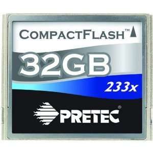  Pretec 32GB 233X 35MB/s Compact Flash Card