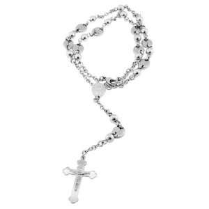    Stainless Steel the Holy Rosary One Stranded Necklace Jewelry