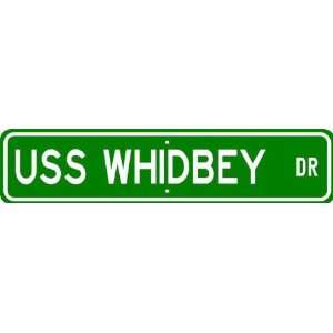  USS WHIDBEY ISLAND LSD 41 Street Sign   Navy Patio, Lawn 