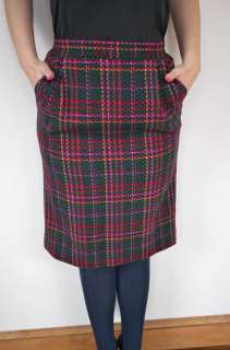 Vtg Pendleton Houndstooth Plaid Wool Blazer Skirt Suit  