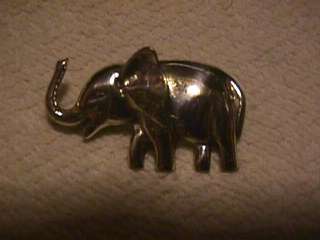 Danecraft vintage sterling silver elephant pin  