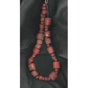  ANTIQUE AFRICAN RED HEART TRADE BEADS~ 