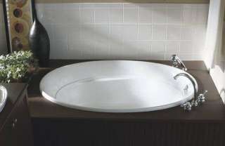   1183 0 White Serif Collection 60 Drop In Soaking Bath Tub with  
