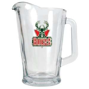  Milwaukee Bucks NBA 60oz Glass Pitcher   Primary Logo 