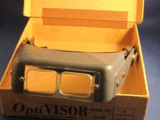 Vintage Donegan OptiVISOR Model 5 Optical Glass Binocular Magnifier 