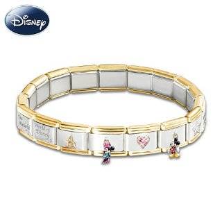   Disney Italian Charm Bracelet Jewelry Gift by The Bradford Exchange