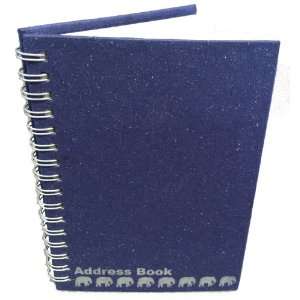  Mr. Ellie Pooh Elephant Dung Paper Address Book, Midnight 