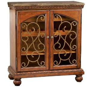  Toscana Collection Marble Top Wine Console