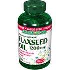 Natures Bounty organic flaxseed oil 1200 mg dietary supplement 