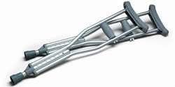MediChoice Aluminum Crutches, Adult, 5 2  5 10 LN  
