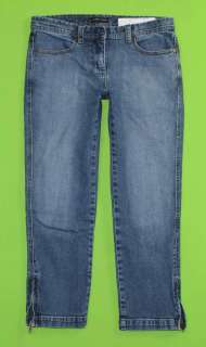 NY & Co sz 6 Capri Stretch Womens Blue Jeans Denim Pants FM85  