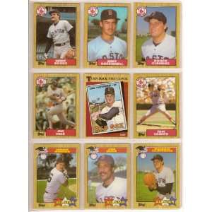 1987 Boston Red Sox Topps Team Set w/ Traded (Mike Greenwell Rookie)