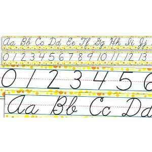   Cursive Alphabet and Numbers 0 30 Bulletin Board (TF8034) Office