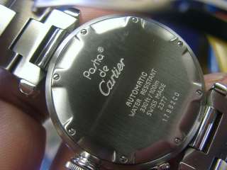 Cartier Pasha C GMT Steel Auto watch W31029M7, with Box Very Good 