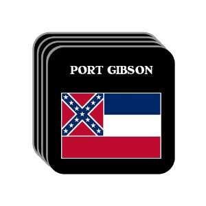 US State Flag   PORT GIBSON, Mississippi (MS) Set of 4 Mini Mousepad 