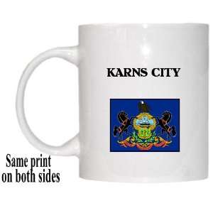    US State Flag   KARNS CITY, Pennsylvania (PA) Mug 